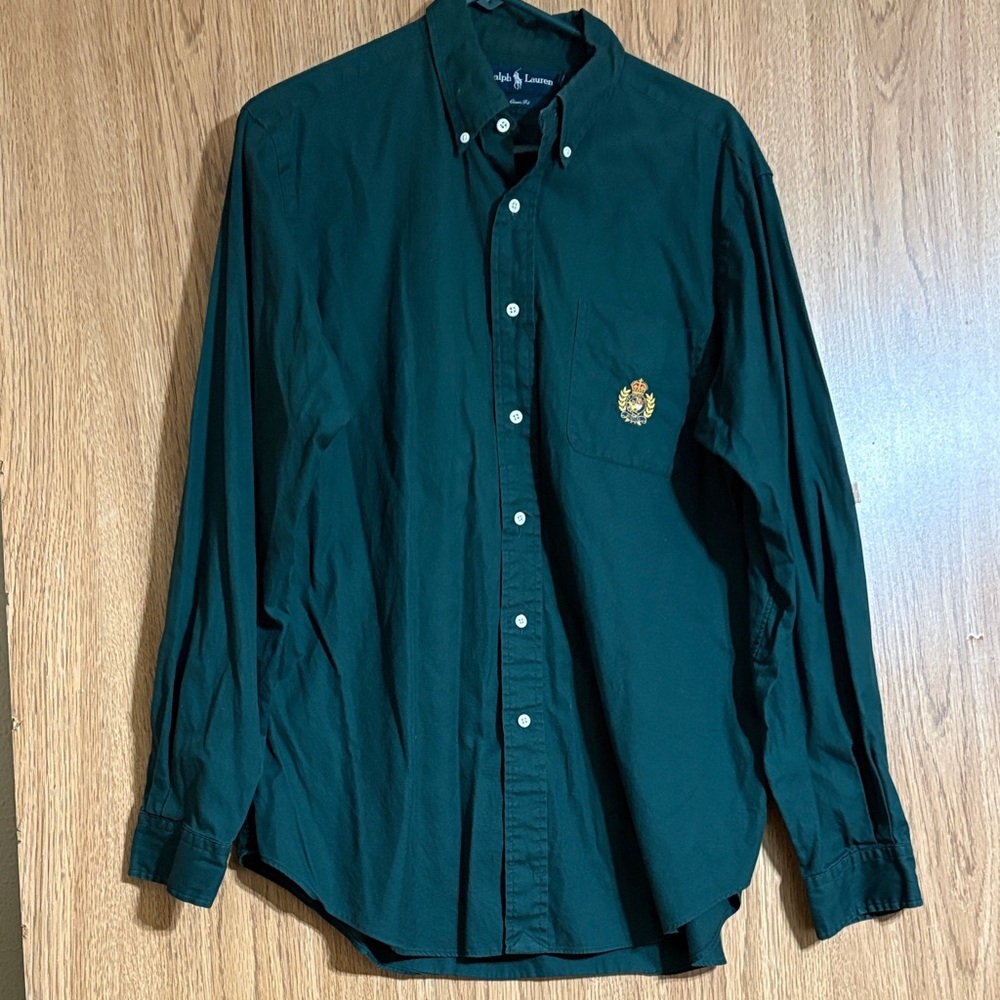 Ralph Lauren Dark Green Men's Button Down Shirt - Picture 6 of 7